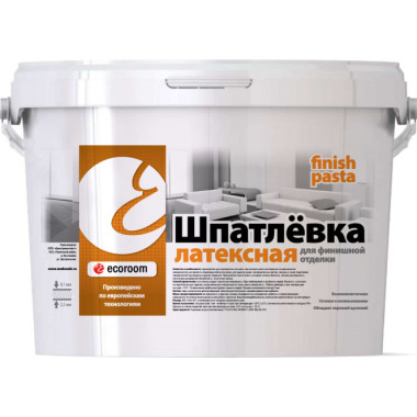 Шпатлевка акриловая Finish pasta для финишной отделки Шпатлевка акриловая Finish pasta для финишной отделки