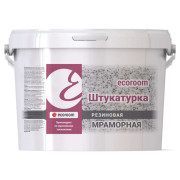 Штукатурка резиновая ecoroom мраморная, 8 кг