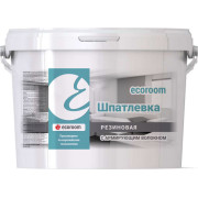 Шпатлевка резиновая ecoroom с армирующим волокном, 7 кг