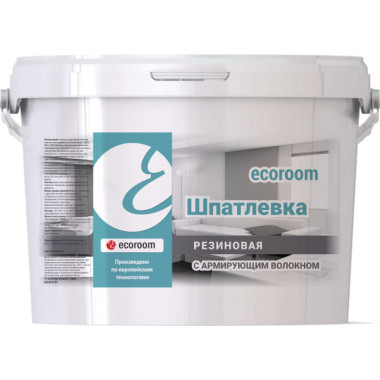 Шпатлевка резиновая ecoroom с армирующим волокном Шпатлевка резиновая ecoroom с армирующим волокном