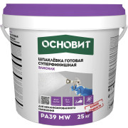 ШПАКЛЕВКА ГОТОВАЯ ЭЛИСИЛК PA39 MW ТОЛЩИНА СЛОЯ 0-2 ММ