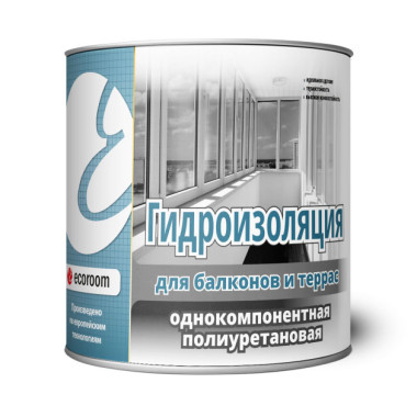 Гидроизоляция полиурeтановая ecoroom для балконов и террас Гидроизоляция полиурeтановая ecoroom для балконов и террас
