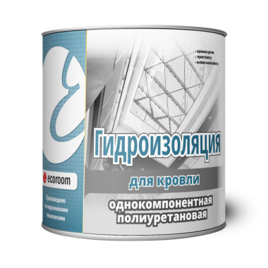 Гидроизоляция полиурeтановая ecoroom для кровли Гидроизоляция полиурeтановая ecoroom для кровли