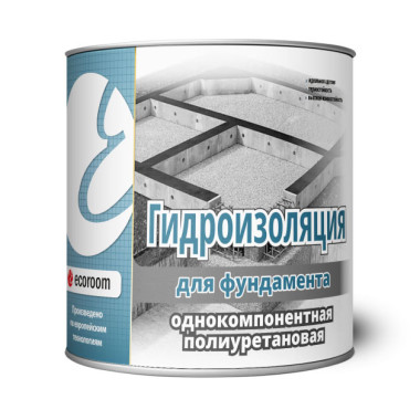 Гидроизоляция полиурeтановая ecoroom для фундамента Гидроизоляция полиурeтановая ecoroom для фундамента