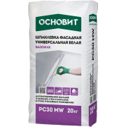 ФАСАДНАЯ БЕЛАЯ УНИВЕРСАЛЬНАЯ БАЗСИЛК PC30 MW ТОЛЩИНА СЛОЯ 1-10 ММ