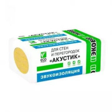 Базальтовая вата Эковер Акустик (1000х600х40 мм) Базальтовая вата Эковер Акустик (1000х600х40 мм)
