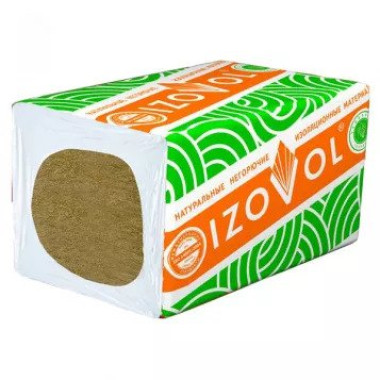 Базальтовая вата Izovol Ст-75 (1200х600х40 мм) Базальтовая вата Izovol Ст-75 (1200х600х40 мм)