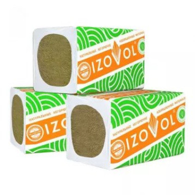 Базальтовая вата Izovol К-120 (1000х600х50 мм) Базальтовая вата Izovol К-120 (1000х600х50 мм)