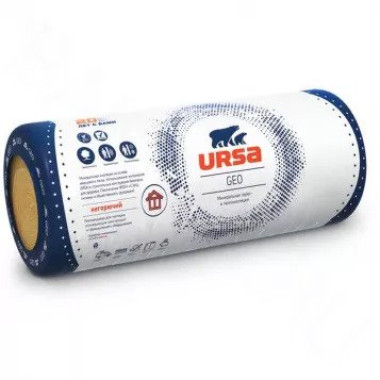 Утеплитель URSA Geo М-25Ф (6000х1200х80 мм) Утеплитель URSA Geo М-25Ф (6000х1200х80 мм)