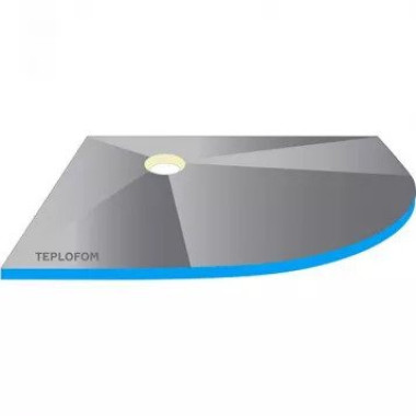 Поддон для плитки Teplofom полукруглый R500/R550 (800х800х50 мм) Поддон для плитки Teplofom полукруглый R500/R550 (800х800х50 мм)