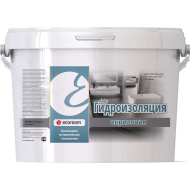 Гидроизоляция акриловая ecoroom Гидроизоляция акриловая ecoroom