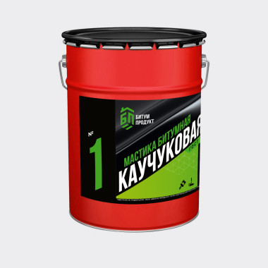 Мастика битумная Каучуковая СБС, 20 кг Мастика битумная Каучуковая СБС, 20 кг