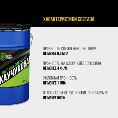 Мастика битумная Каучуковая СБС, 5 кг Мастика битумная Каучуковая СБС, 5 кг