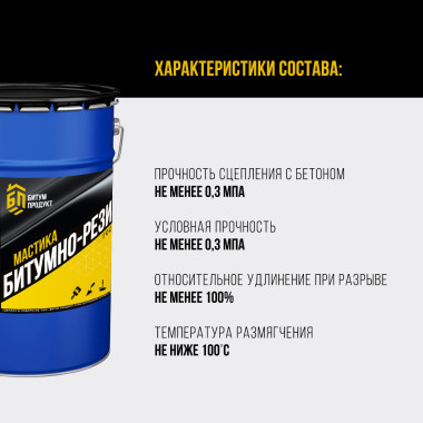 Мастика битумно-Резиновая, 5 кг Мастика битумно-Резиновая, 5 кг