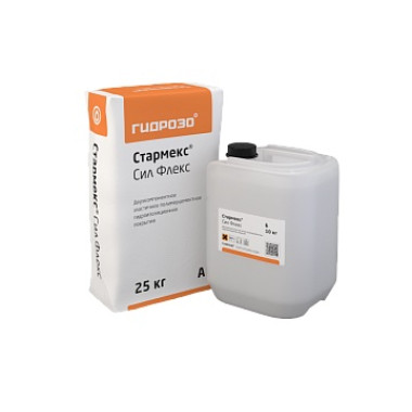 Стармекс Сил Флекс (Starmex Seal Flex) Гидроизоляция двухкомпонентная Стармекс Сил Флекс (Starmex Seal Flex) Гидроизоляция двухкомпонентная