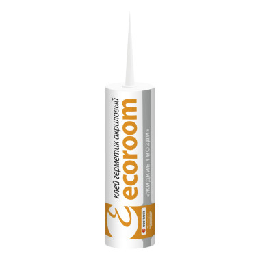 Клей герметик акриловый ecoroom жидкие гвозди Клей герметик акриловый ecoroom жидкие гвозди