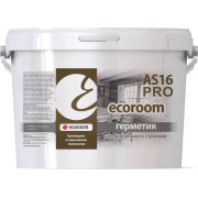 Герметик акриловый ecoroom AS-16 PRO для деревянного строения, 7 кг