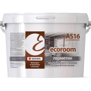 Герметик акриловый ecoroom AS-16 для деревянного строения, 7 кг