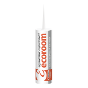 Герметик акриловый ecoroom санитарный белый, 310 мл