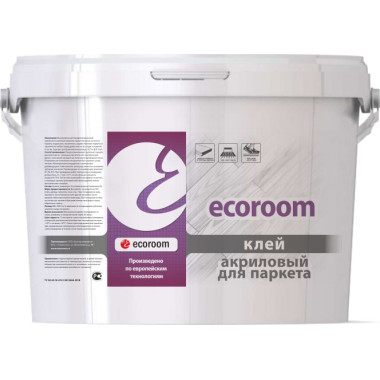 Клей акриловый ecoroom для паркета Клей акриловый ecoroom для паркета