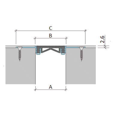 ДГК-2/050 накладное дилатационное устройство Аквастоп ДГК-2/050 накладное дилатационное устройство Аквастоп