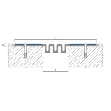 ДПВ–8/070–СН накладное дилатационное устройство Аквастоп ДПВ–8/070–СН накладное дилатационное устройство Аквастоп