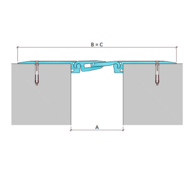 ДША.Т-0/105 накладное дилатационное устройство Аквастоп  ДША.Т-0/105 накладное дилатационное устройство Аквастоп