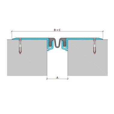 ДШКА-0/070 накладное дилатационное устройство Аквастоп  ДШКА-0/070 накладное дилатационное устройство Аквастоп