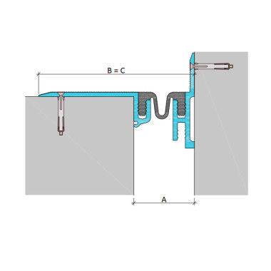 ДШКА-0-УГЛ/055 накладное дилатационное устройство Аквастоп ДШКА-0-УГЛ/055 накладное дилатационное устройство Аквастоп