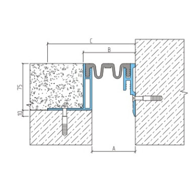 ДШКА-75-УГЛ/090 закладное дилатационное устройство Аквастоп ДШКА-75-УГЛ/090 закладное дилатационное устройство Аквастоп