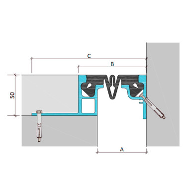ДШН-50-УГЛ/090 закладное дилатационное устройство Аквастоп ДШН-50-УГЛ/090 закладное дилатационное устройство Аквастоп