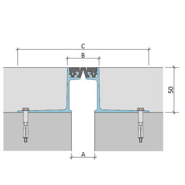 ДШВ-50/050 закладное дилатационное устройство Аквастоп   ДШВ-50/050 закладное дилатационное устройство Аквастоп