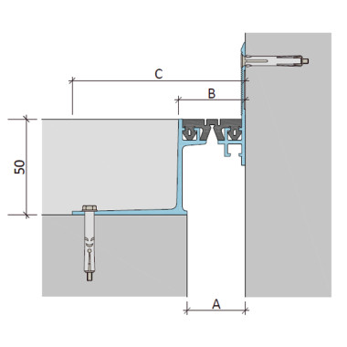 ДШВ-50/050 закладное дилатационное устройство Аквастоп   ДШВ-50/050 закладное дилатационное устройство Аквастоп