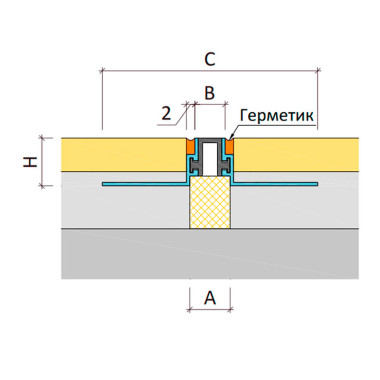 Дилатационное устройство Аквастоп ТПМ – 11/007 Дилатационное устройство Аквастоп ТПМ – 11/007