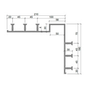Гидрошпонка Аквастоп ДО-УГЛ-210/50-6/30 (ПВХ-П)