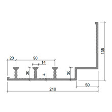 ДОС внешняя гидрошпонка с крепежными элементами