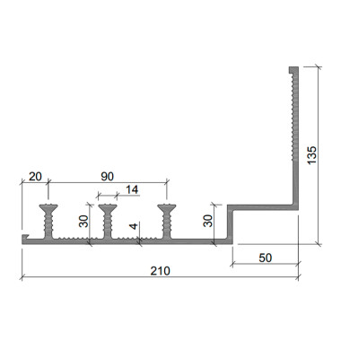 Гидрошпонка Аквастоп ДОС угловая 210/50-3/30 Гидрошпонка Аквастоп ДОС угловая 210/50-3/30
