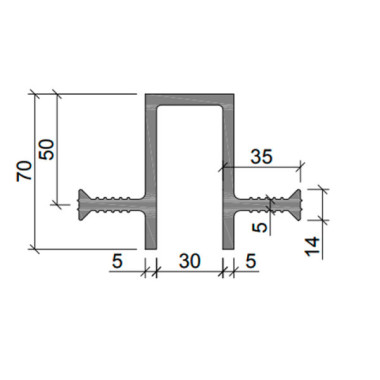 Гидрошпонка Аквастоп ДЗ-70/30-2/35 из ПВХ Гидрошпонка Аквастоп ДЗ-70/30-2/35 из ПВХ