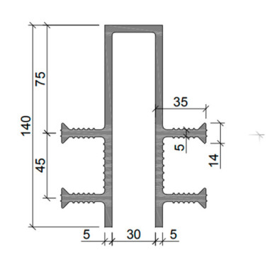 Гидрошпонка Аквастоп ДЗ-140/30-4/35 из ПВХ Гидрошпонка Аквастоп ДЗ-140/30-4/35 из ПВХ