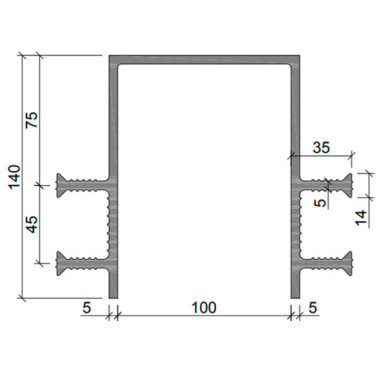 Гидрошпонка Аквастоп ДЗ-140/100-4/50 (35) из ПВХ Гидрошпонка Аквастоп ДЗ-140/100-4/50 (35) из ПВХ