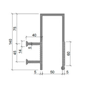 Гидрошпонка Аквастоп ДЗС-140/50-2/40 ПВХ
