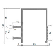 Гидрошпонка Аквастоп ДЗС-140/100-2/40 ПВХ