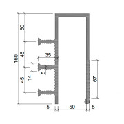 Гидрошпонка Аквастоп ДЗС-160/50/3/35 ПВХ