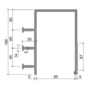 Гидрошпонка Аквастоп ДЗС-160/100-3/35 ПВХ