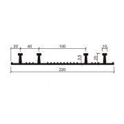 Гидрошпонка Аквастоп ХО 220-4/25 из EPDM