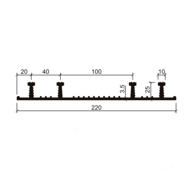 Гидрошпонка Аквастоп ХО 220-4/25 из EPDM Гидрошпонка Аквастоп ХО 220-4/25 из EPDM