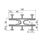 Гидрошпонка Аквастоп ТАРАКАН-120 ПВХ