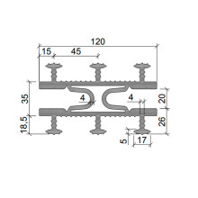 ТАРАКАН внутренняя гидрошпонка для деформационных швов