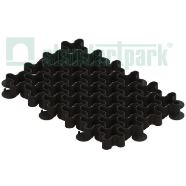 Решетка газонная пластиковая черная "волна" (1кв.м. = 4,16 модуля) Решетка газонная пластиковая черная "волна" (1кв.м. = 4,16 модуля)