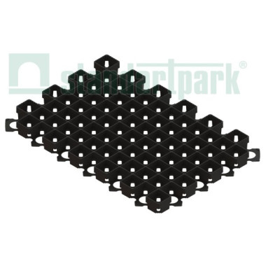 Решетка газонная пластиковая черная "квадрат" (1кв.м. = 4,16 модуля) Решетка газонная пластиковая черная "квадрат" (1кв.м. = 4,16 модуля)